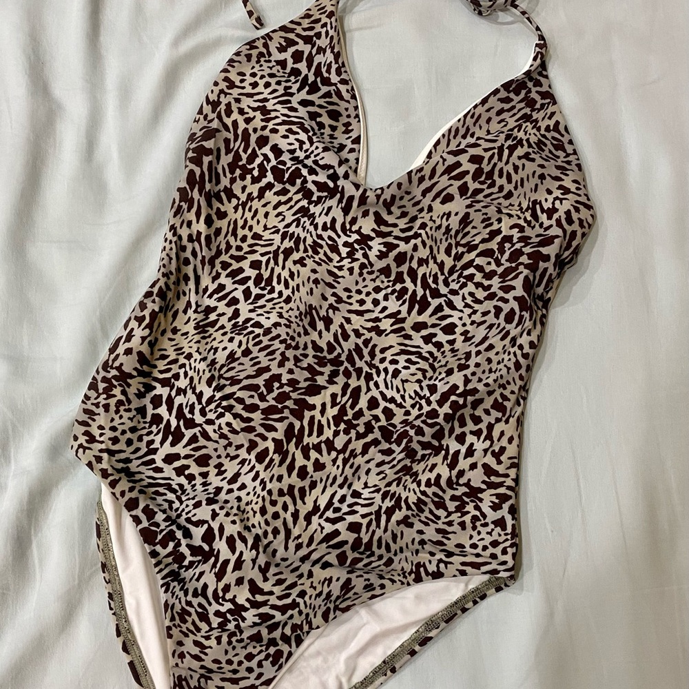 Loft Grey Halter Soft Cup One Piece